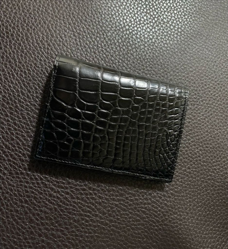 더퀴르 리얼 악어가죽 카드지갑--0