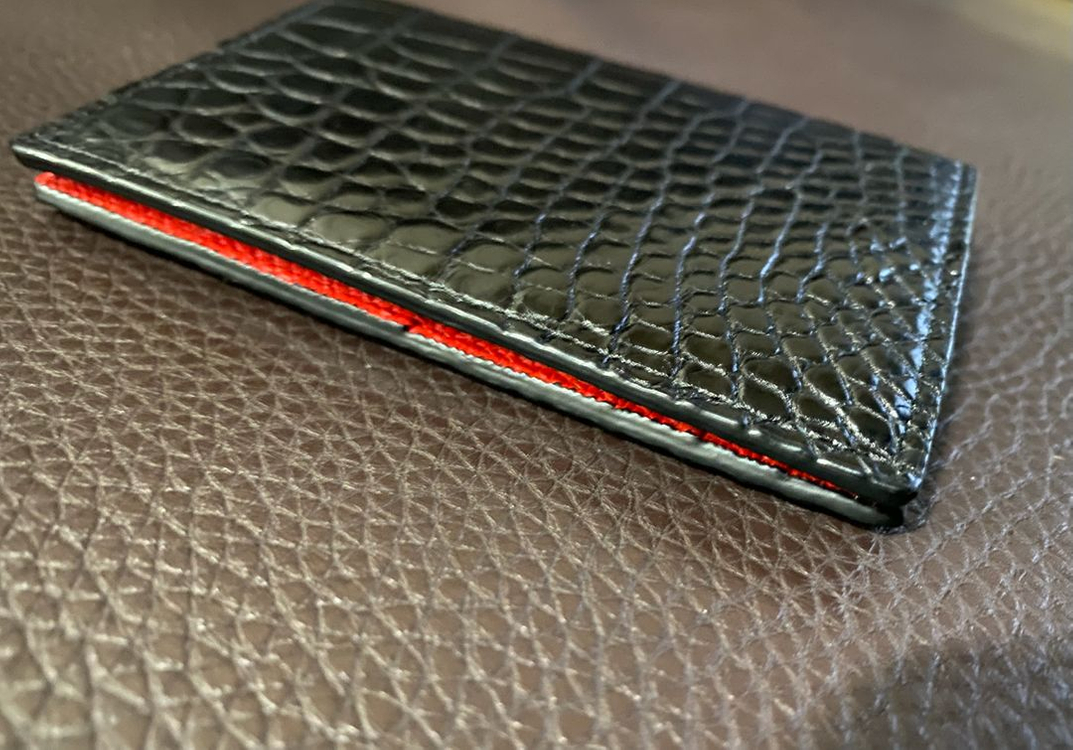 더퀴르 리얼 악어가죽 카드지갑--5