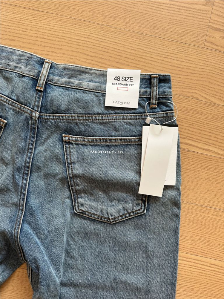 페이탈리즘 스탠다드핏 데님 48사이즈 미착용 새제품 이미지
