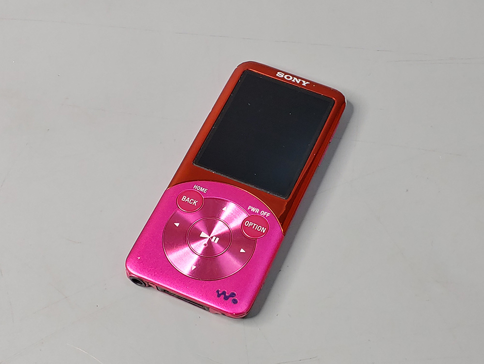 소니 워크맨 NW-S754 비비드 핑크 백라이트 불량--0