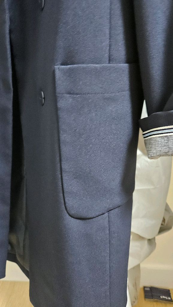 네이비 루즈핏 자켓--3