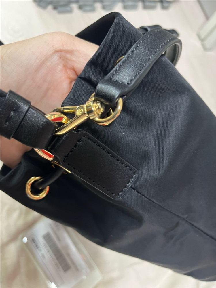 DAKS 닥스 블랙 테디베어 자수 버킷백--7