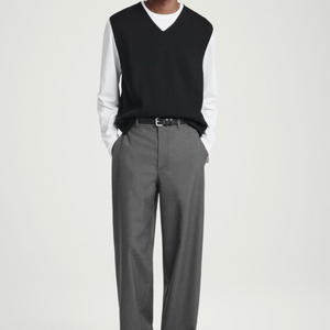 cos 니트 베스트 조끼 블랙 M