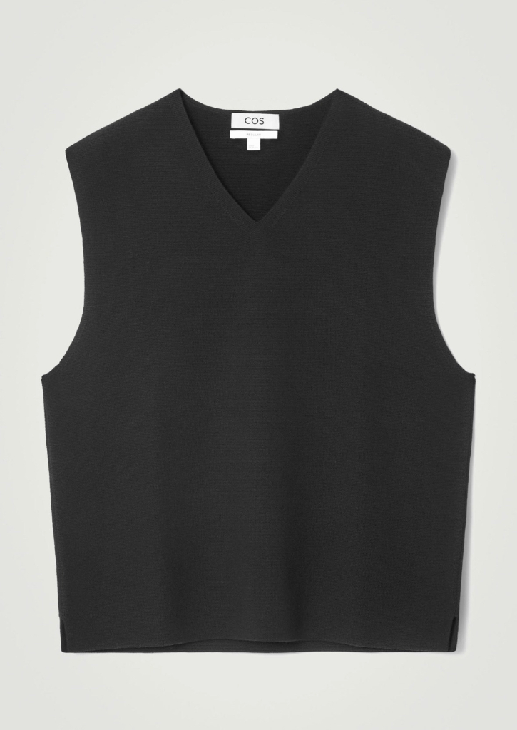 cos 니트 베스트 조끼 블랙 M 이미지