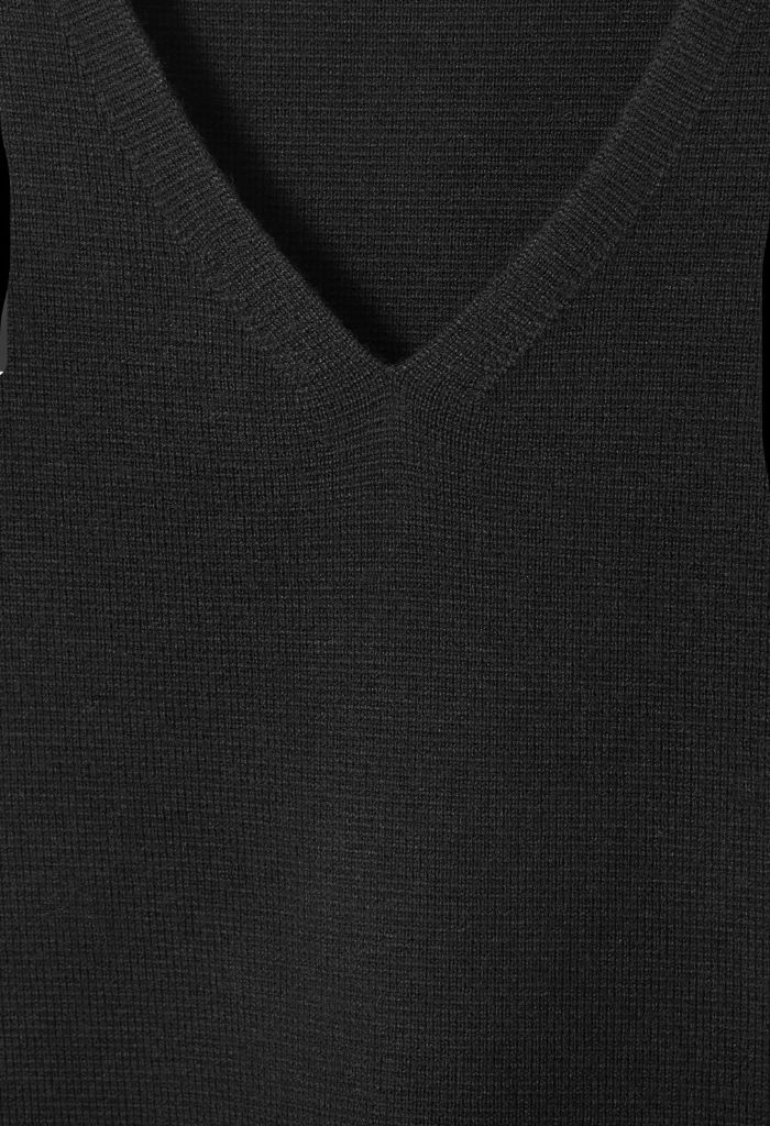 cos 니트 베스트 조끼 블랙 M 이미지