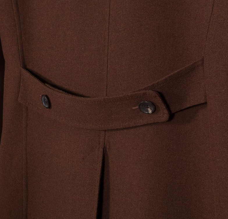 [48] Tomford 톰포드 남성 레더 울 캐시미어 싱글 롱코트 브라운 이미지