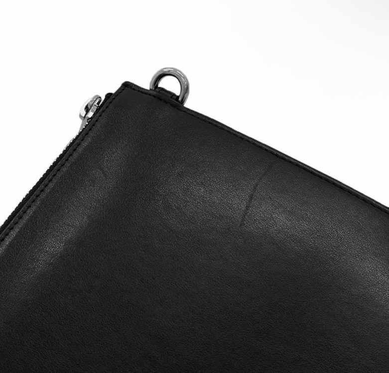 [OS] 구찌 님성 블레이드 자수 로고 클러치 백 파우치 블랙--7