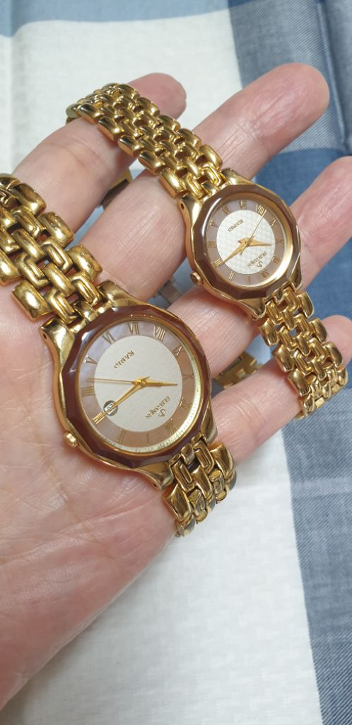 엘레강스 라비오 고급 예물시계 남녀세트--6