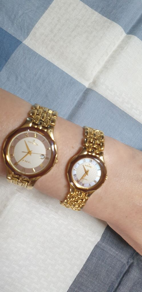 엘레강스 라비오 고급 예물시계 남녀세트--8