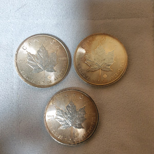 캐나다 메이플 은화 1온스 3개 93.3g 실버바 54만원