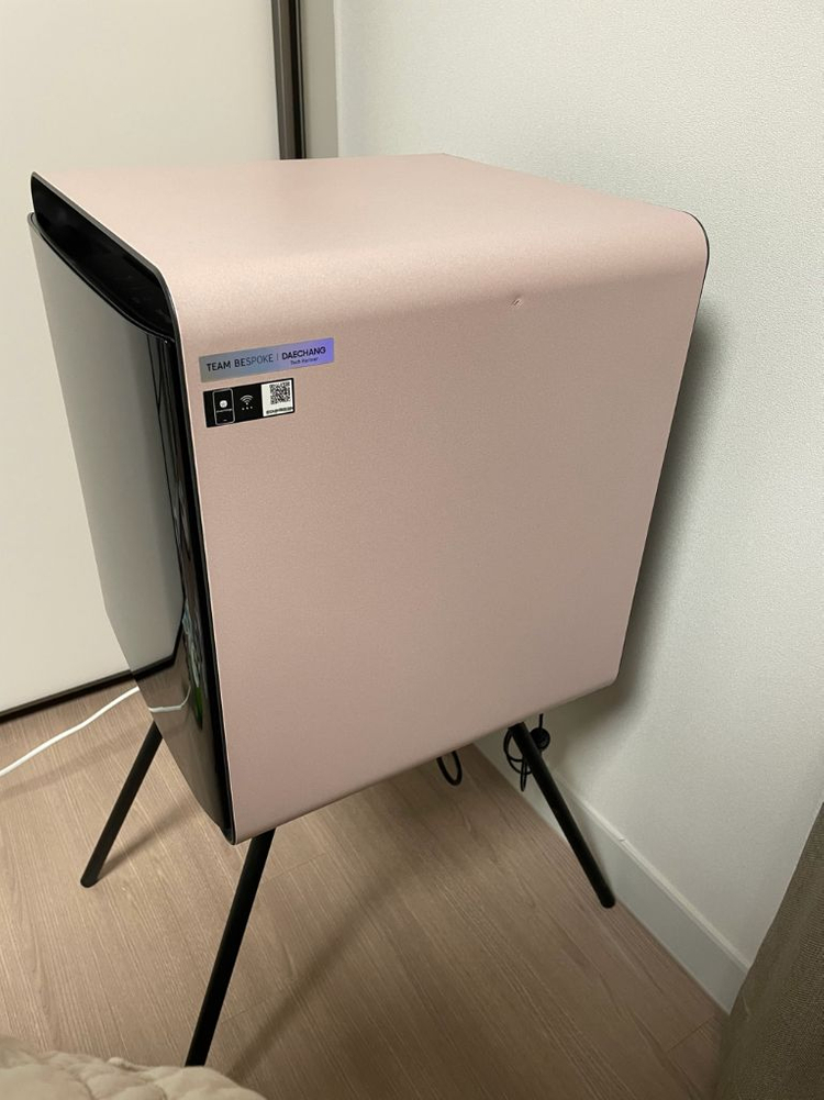 삼성 비스포크 큐브냉장고 와인냉장고 핑크 25L 스탠드형 이미지