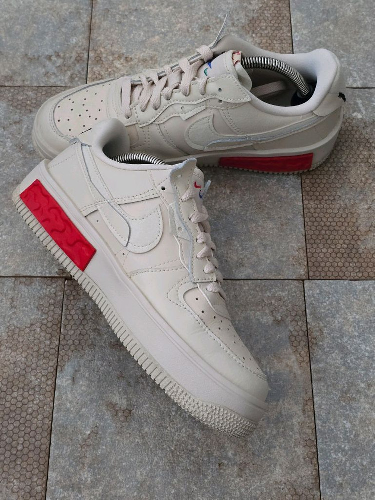 (245)나이키 에어포스 1 폰탄카 펄 화이트 스니커즈 운동화--3
