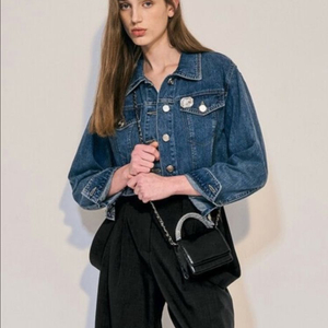 OBZEE 오브제 크롭 데님 자켓