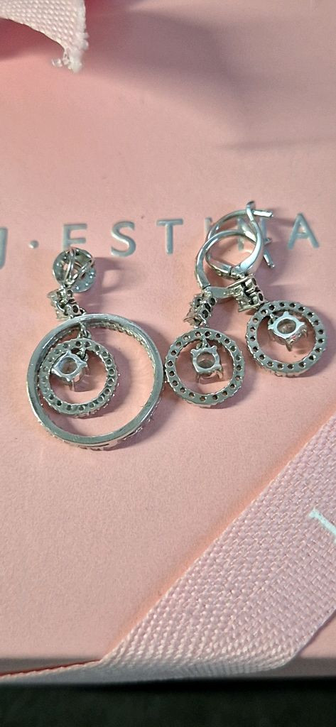 14k 화이트골드 펜던트귀걸이세트 매입가처분 이미지