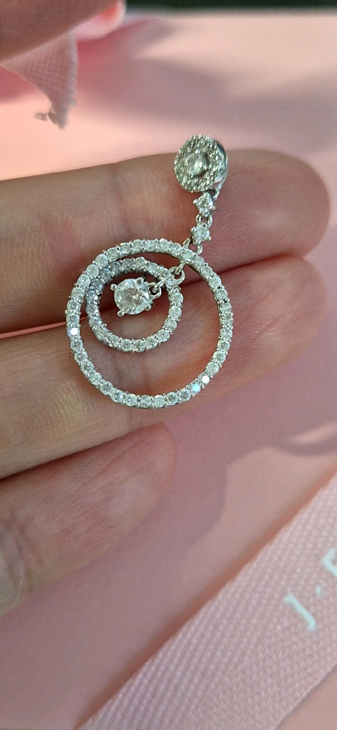 14k 화이트골드 펜던트귀걸이세트 매입가처분 이미지