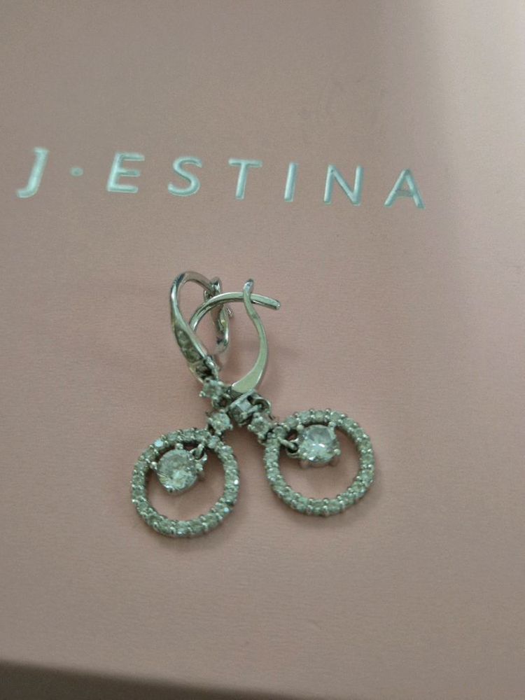 14k 화이트골드 펜던트귀걸이세트 매입가처분 이미지