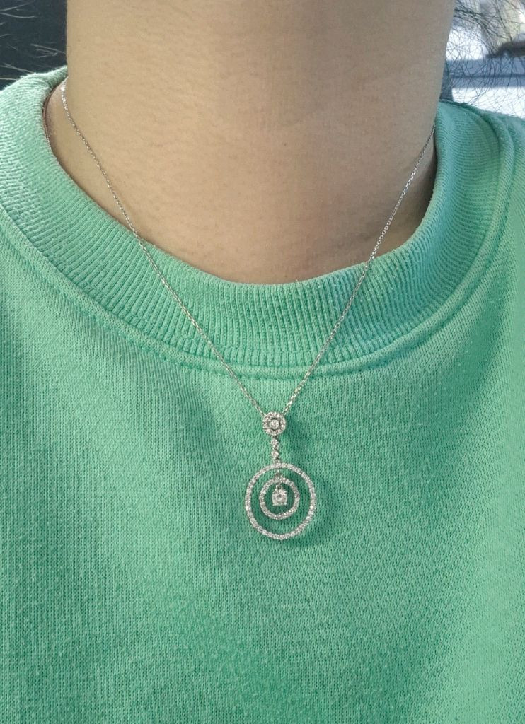 14k 화이트골드 펜던트귀걸이세트 매입가처분 이미지