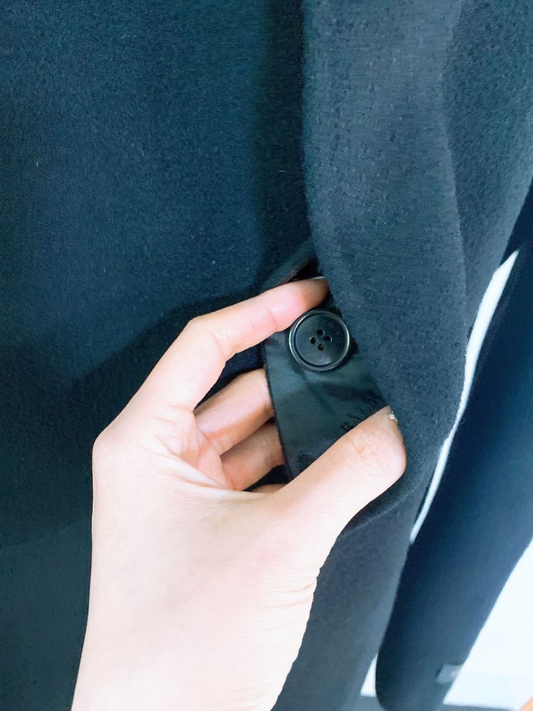 (100)발망남자블랙핸드메이드루즈핏울코트--2