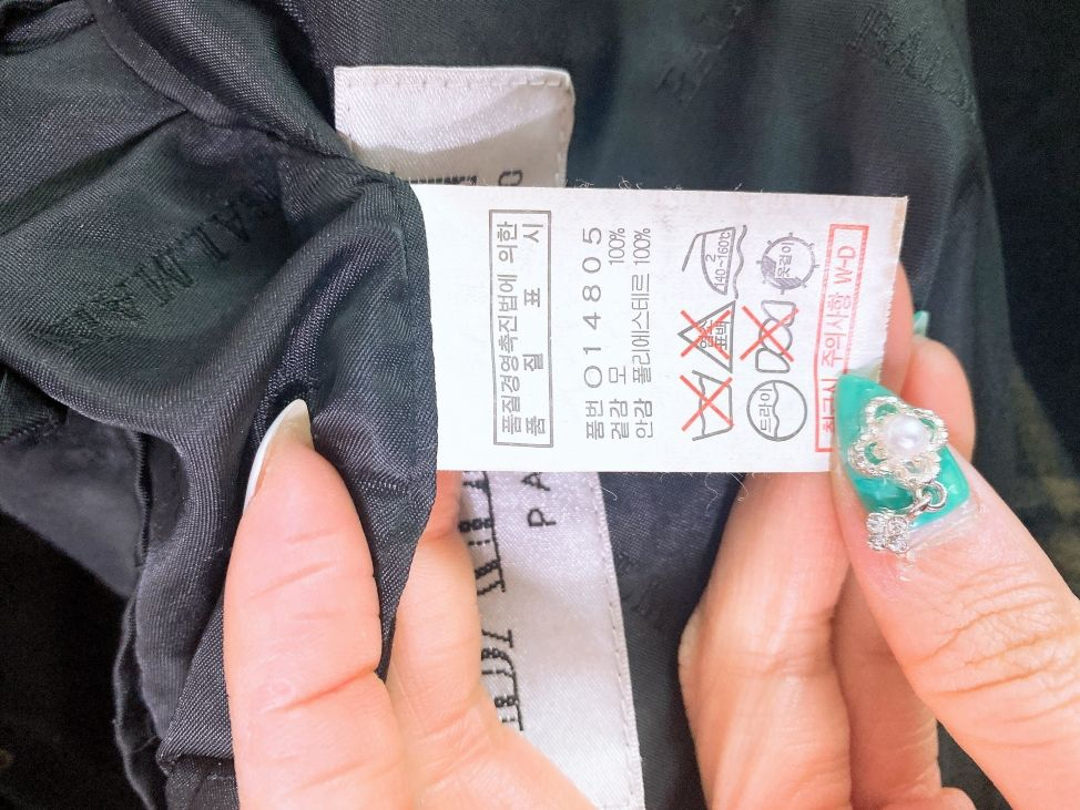 (100)발망남자블랙핸드메이드루즈핏울코트--7