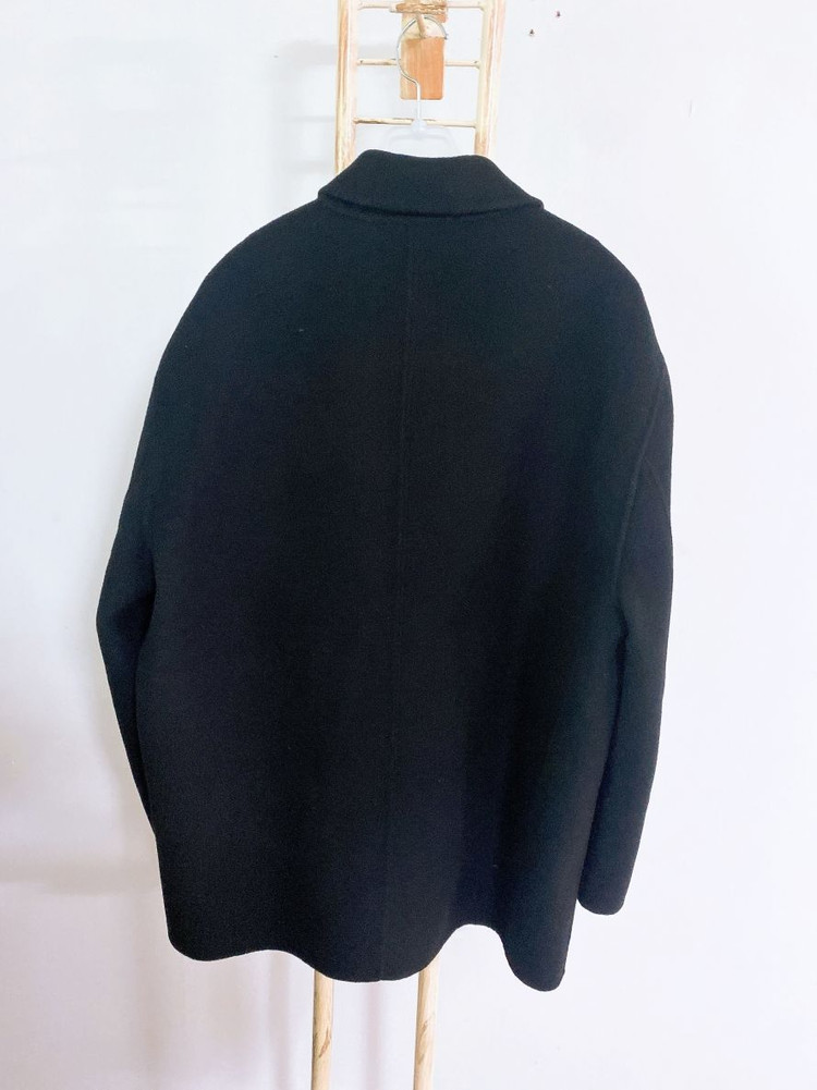 (100)발망남자블랙핸드메이드루즈핏울코트--4