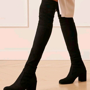 스튜어트 와이츠먼 스웨이드 롱부츠 이미지