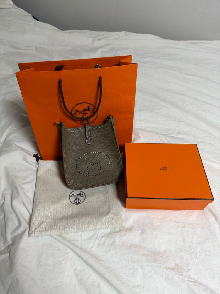 에르메스 에블린 미니 에토프 금장 k각인 (마지막가격)--3