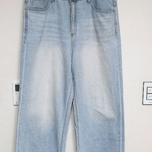 나인헤르츠 남성 연청 와이드 데님 청바지 L