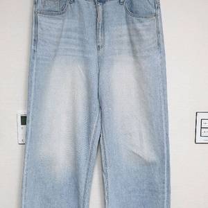 나인헤르츠 남성 연청 와이드 데님 청바지 L