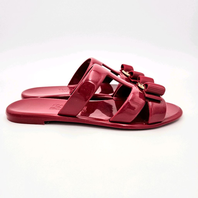 [중고명품셀렉트]페레가모 살바토레 젤리 샌들 7C--3