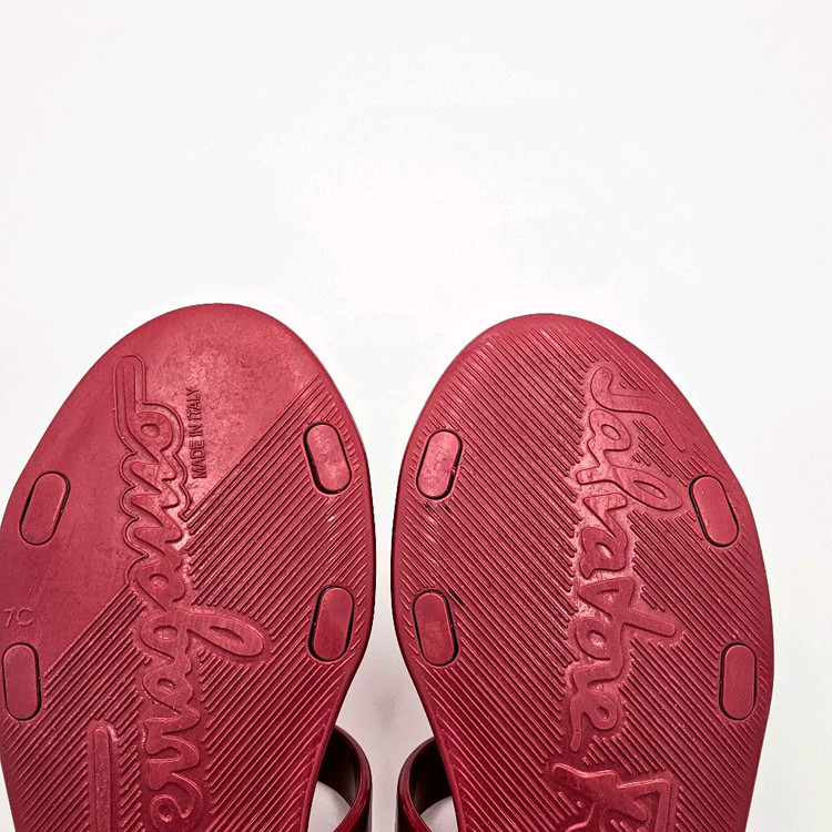 [중고명품셀렉트]페레가모 살바토레 젤리 샌들 7C--7