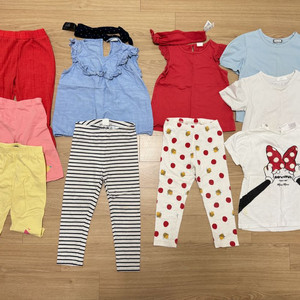 여아 옷 등원룩 100-110 사이즈 10벌 일괄