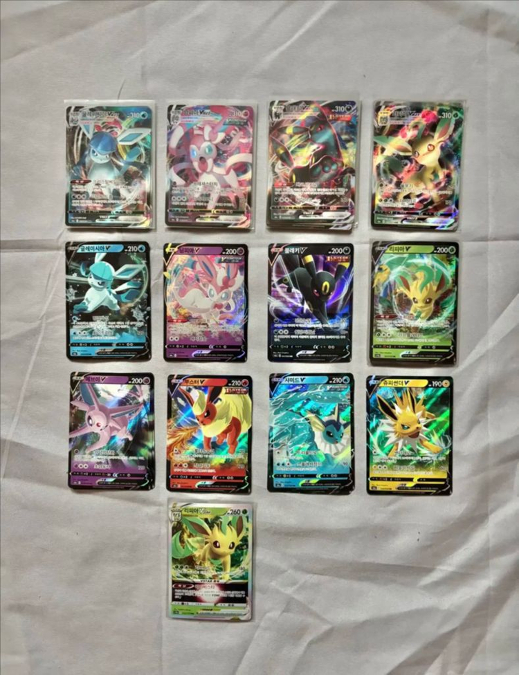 이브이히어로즈 포켓몬카드 님피아 리피아 블래키 샤미드 에브이 님피아 RR--0