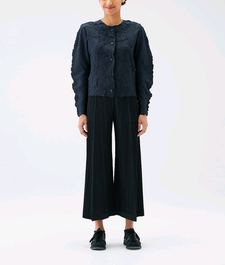 플리츠플리즈 러버 가디건--1