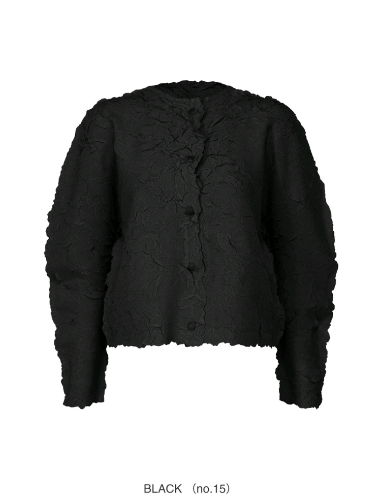 플리츠플리즈 러버 가디건--3