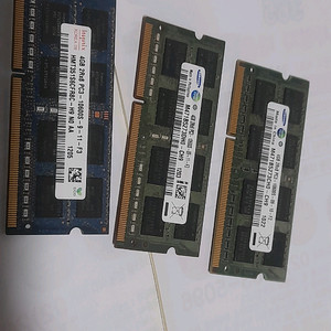 노트북메모리pc3 4gb 3개 /i3-3120cpu 기타메모리