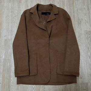 지컷 여성 모직 캐시미어 싱글 숏코트 55-66