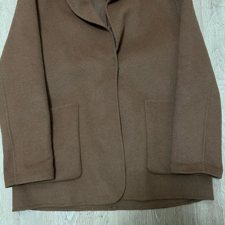 지컷 여성 모직 캐시미어 싱글 숏코트 55-66--2