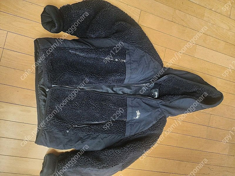 스투시 뽀글이 판매합니다. SHERPA PANELED HOODED JACKET, Stussy--0