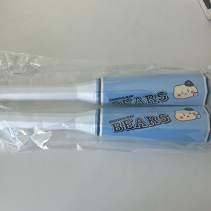 두산 두산베어스 망그러진곰 망곰이 배트 키링 손수건