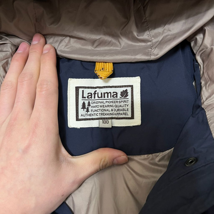 라푸마 남성 구스다운 후드 롱패딩 L/100 이미지