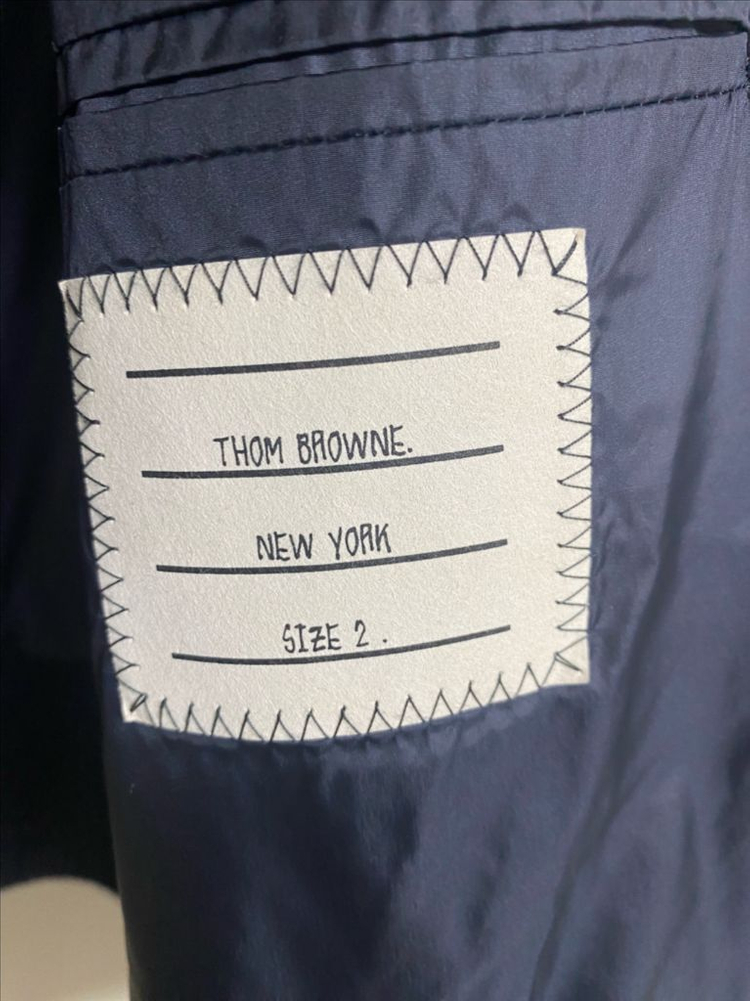 톰브라운 울 캐시미어 패딩 블루종 판매합니다. 이미지