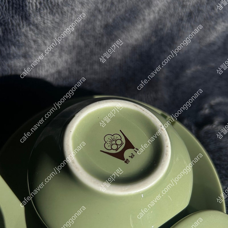 옛날 빈티지 행남사 행남자기 뚜껑 도자기 찻잔 5조--2