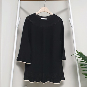 기비givy 7부소매 플레어 니트