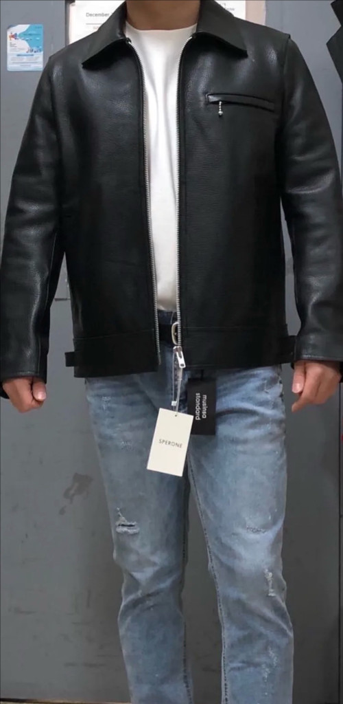 스페로네 카우하이드 싱글 라이더 자켓 L 택달린 새상품--1