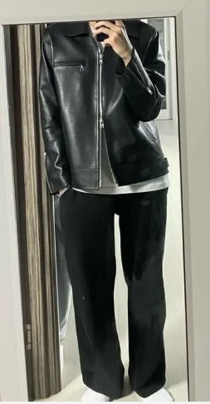 스페로네 카우하이드 싱글 라이더 자켓 L 택달린 새상품--5