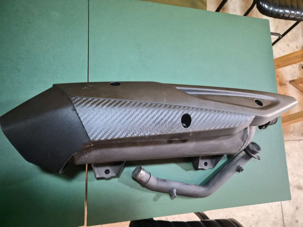 SYM크루심알파300 순정 머플러--2