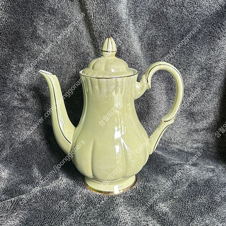옛날 빈티지 행남사 살구꽃 도자기 주전자 찻주전자 티팟 이미지