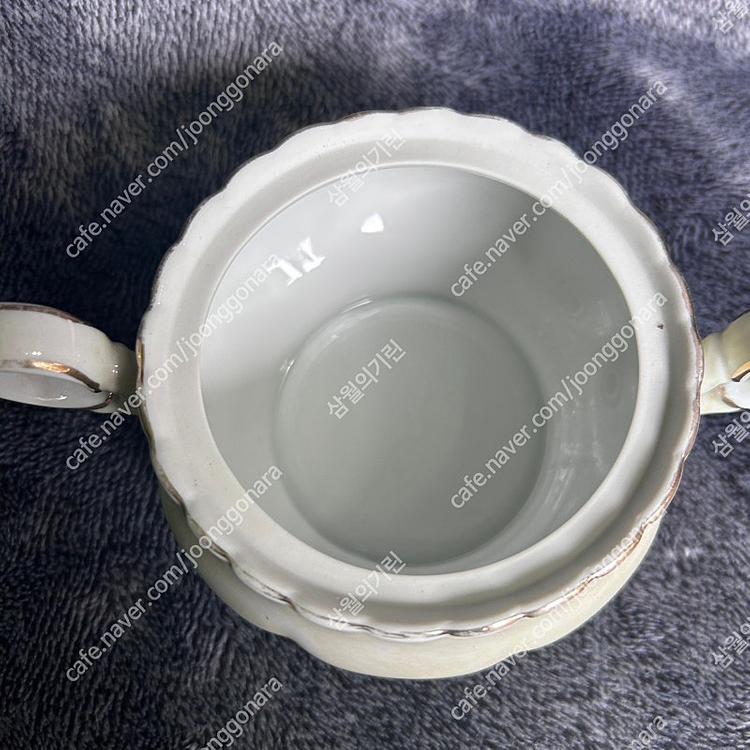 옛날 빈티지 행남사 살구꽃 도자기 주전자 찻주전자 티팟--7