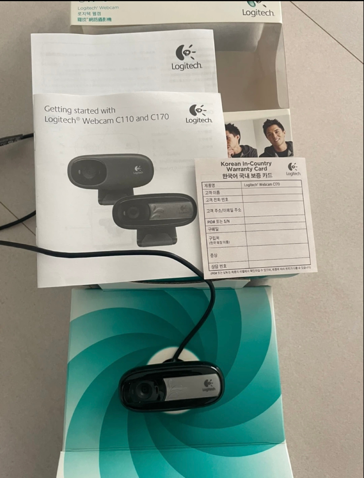 로지텍 C170 웹캠--2