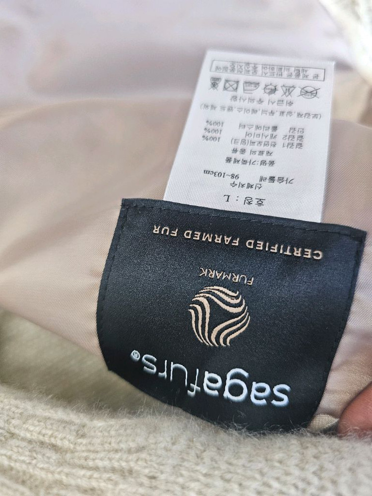 24fW지스튜디오 사가밍크 캐시미어 100 베스트 L--13